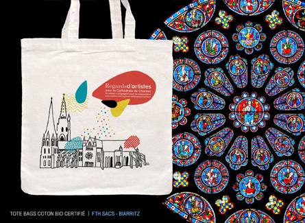 Sac tote bag cathedrale Chartres